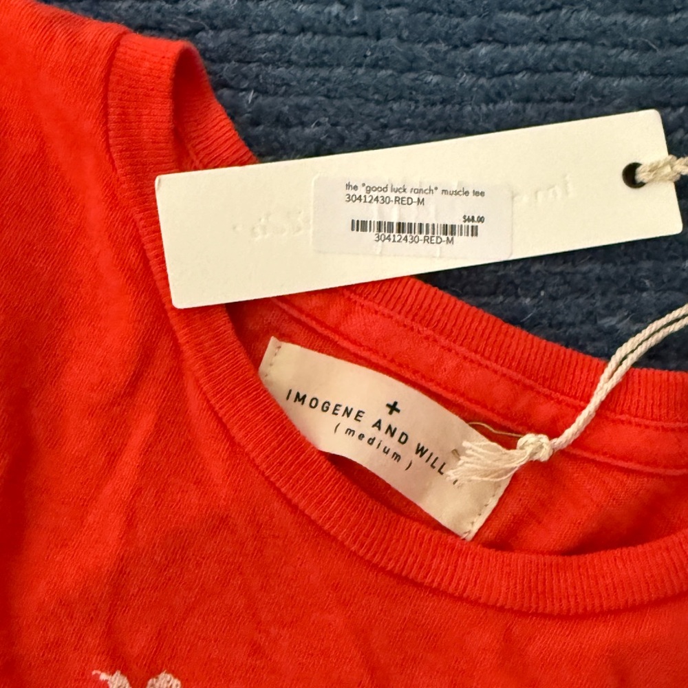 imogene + willie Red 'Good Luck' Tank Top - Picture 2 of 2